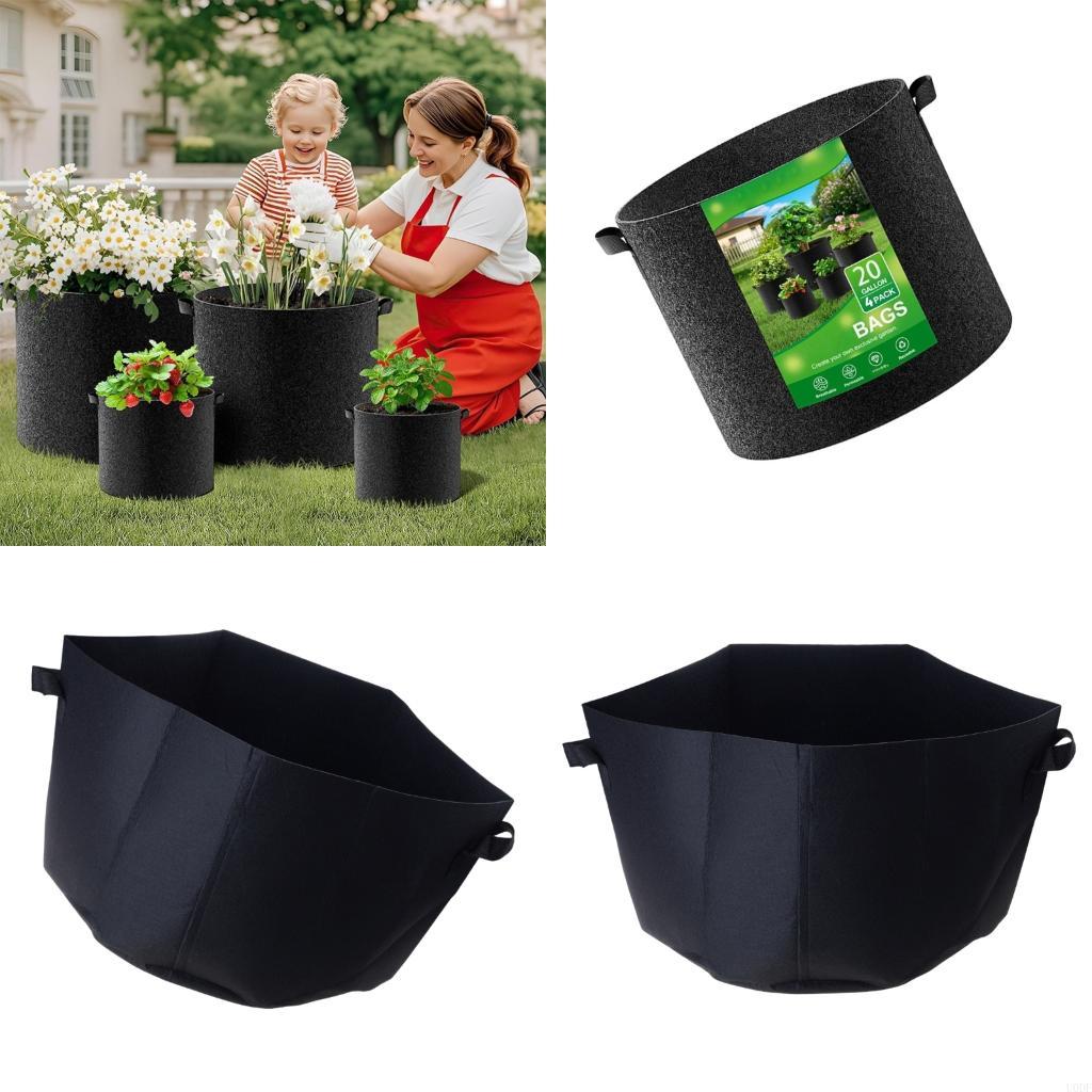 Grow Bag - Sacs plantation en tissu qualité supérieure,