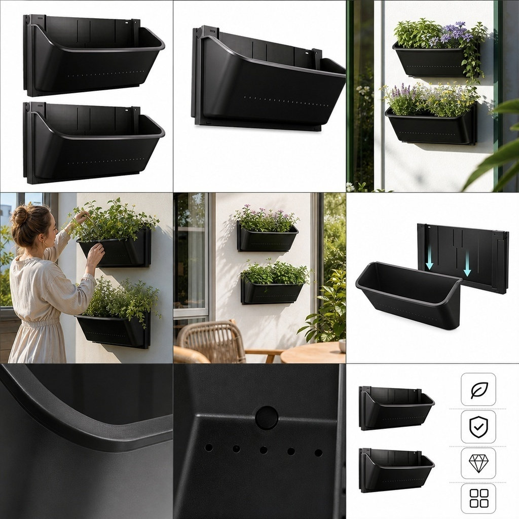 2 pots de fleurs muraux, jardi - Vertical Planter avis et prix